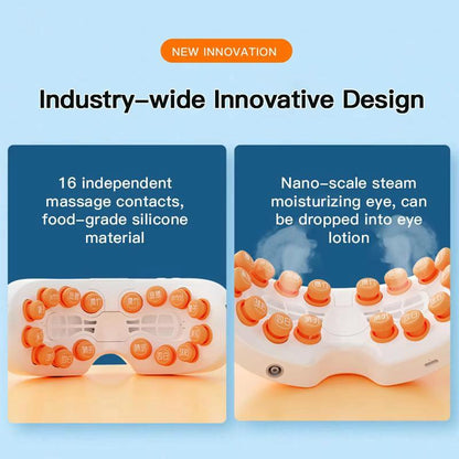 Smart Eye Massager With Vibration & Hot Compress White