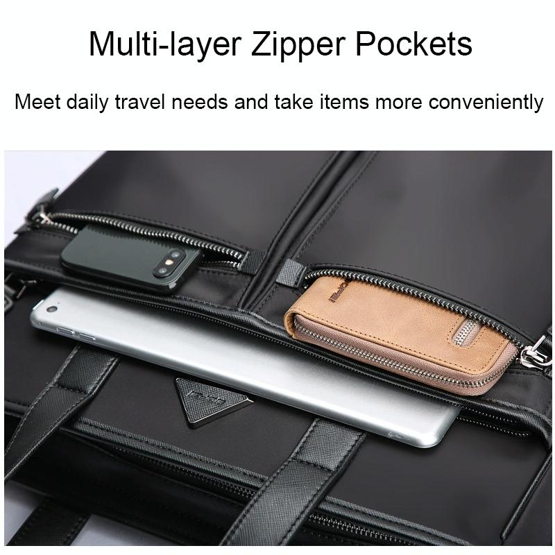 Waterproof Laptop Business Handbag - Large Capacity Black