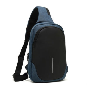Secure Multi Layer Chest Bag For Outdoor Cycling - Dark Blue - Factory Direct Shop