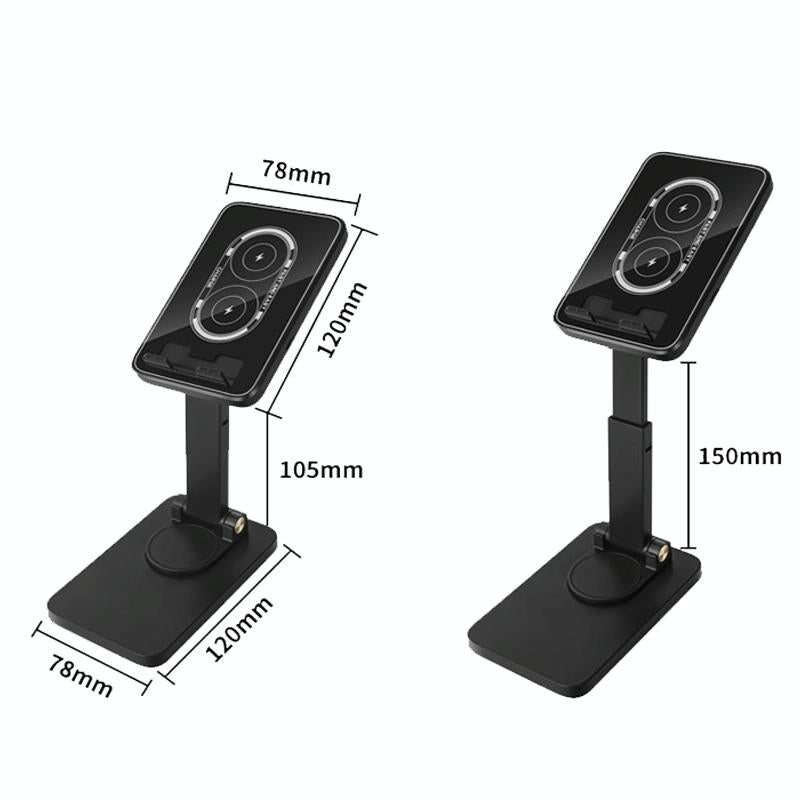 15W Wireless Charging Phone Holder Black