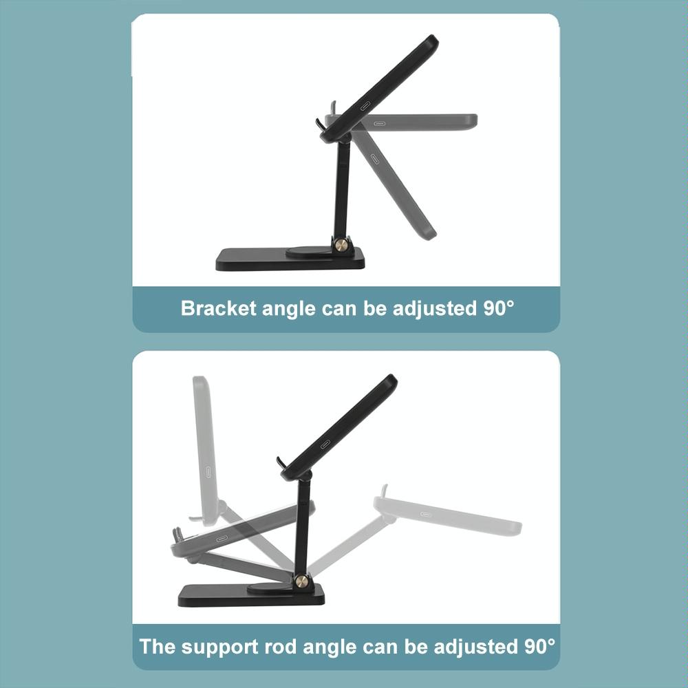 15W Wireless Charging Phone Holder Black