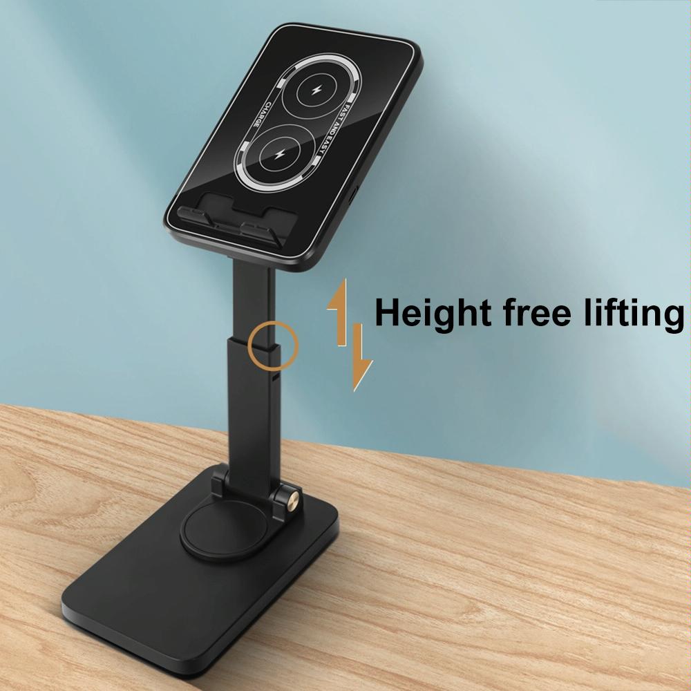 15W Wireless Charging Phone Holder Black
