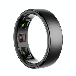 Smart Ring Heart Rate Blood Oxygen Sleep Sports Size 12 - Black