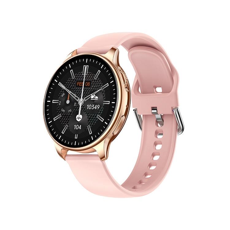 1.32 Inch Bluetooth Calling Smart Watch With Rotary Button - Pink