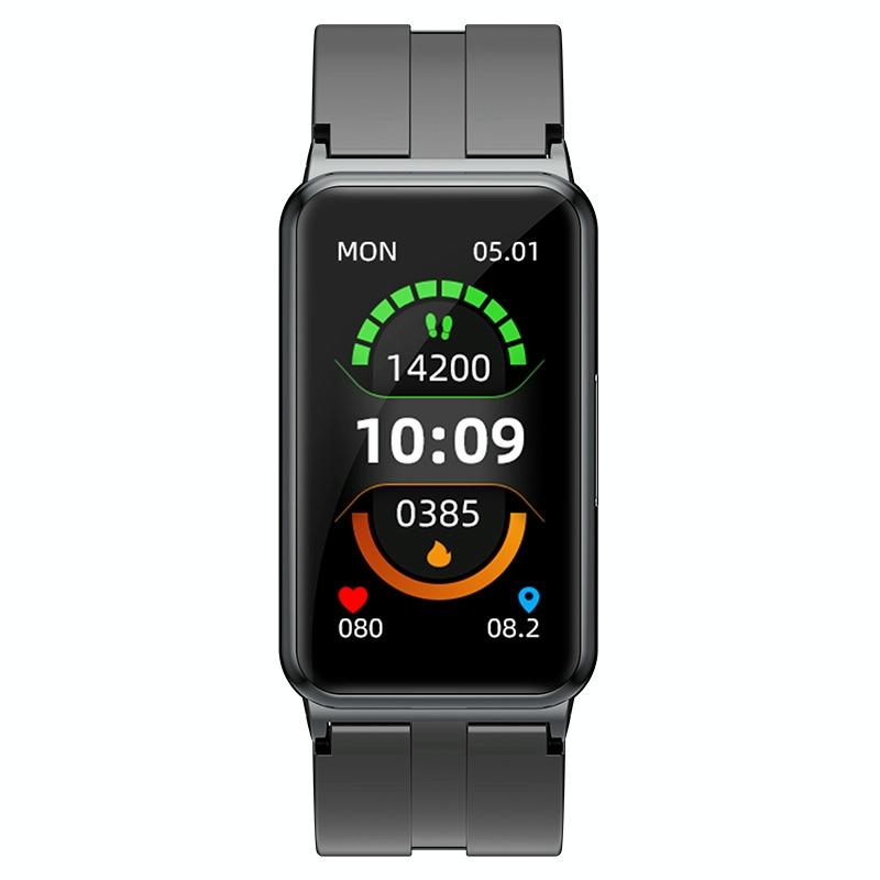 Smart Watch With Heart Rate And Blood Pressure Monitoring - Colour Screen - Black