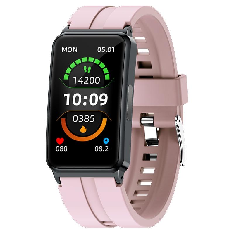 Smart Watch With Heart Rate And Blood Pressure Monitoring - Colour Screen - Black