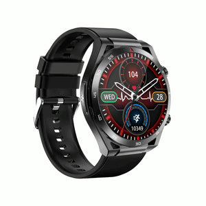 1.39 Inch Ip67 Waterproof Silicone Band Smart Watch Support Ecg / Non-Invasive Blood Glucose Measurement - Black