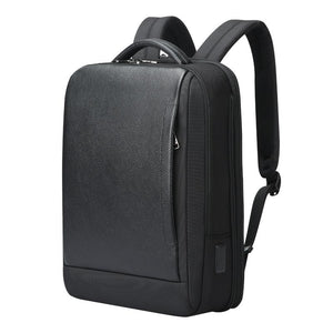 Large Capacity Cowhide Laptop Backpack with Usb & Type-c Port