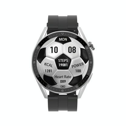 Smart Silicone Watch With Colour Screen - Black