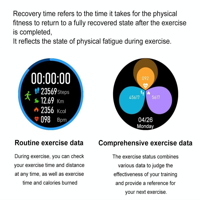 Smart Silicone Watch With Colour Screen - Black