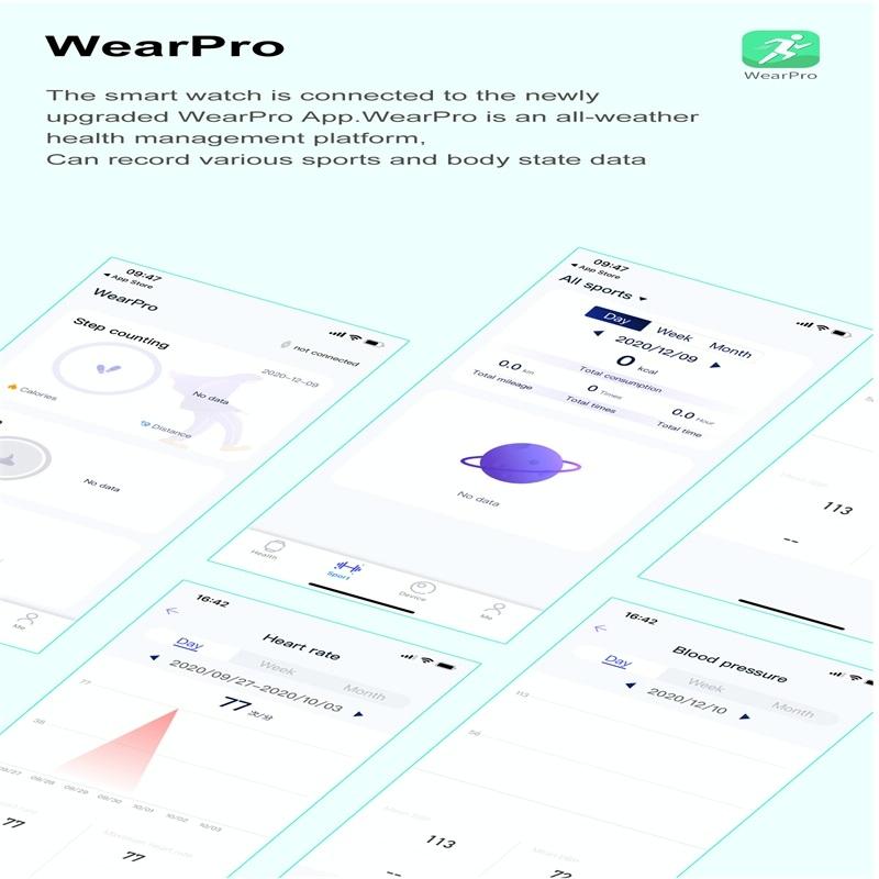 Smart Silicone Watch With Colour Screen - Black