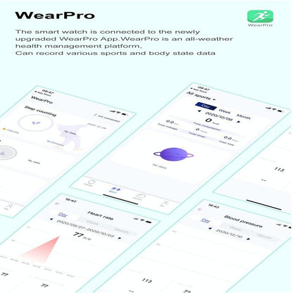 Smart Silicone Watch With Colour Screen - Black