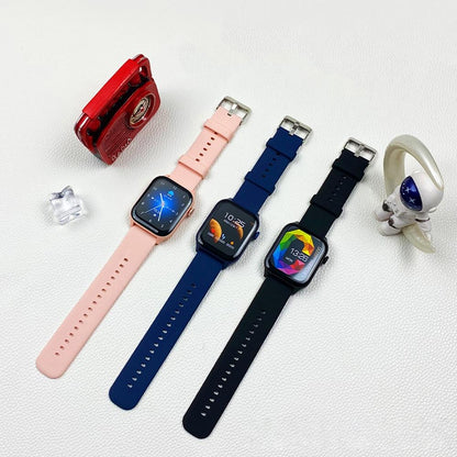 1.85 Inch Ip67 Waterproof Sports Health Monitoring Bluetooth Call Smart Watch - Black