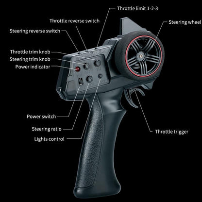 Off-road Climbing Rc Vehicle with 4wd Drive - Grey