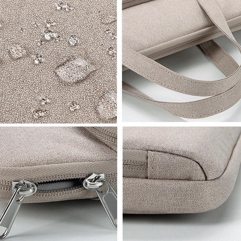 13.3 Inch Waterproof Laptop Bag - Durable and Stylish - Khaki