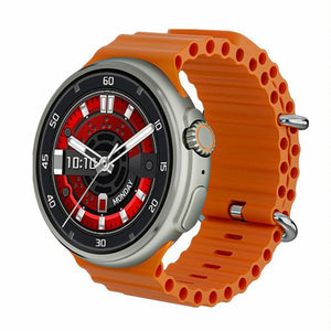 1.6 Inch Tft Round Screen Smart Watch Supports Voice Calls / Blood Oxygen Monitoring - Orange