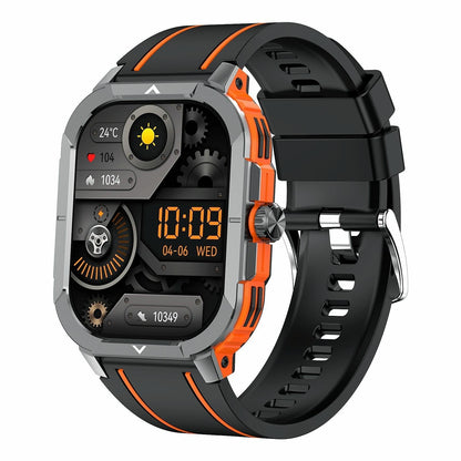2.06 Inch Bt5.3 Ip68 Sport Smart Watch Bluetooth Call / Message / Health - Orange