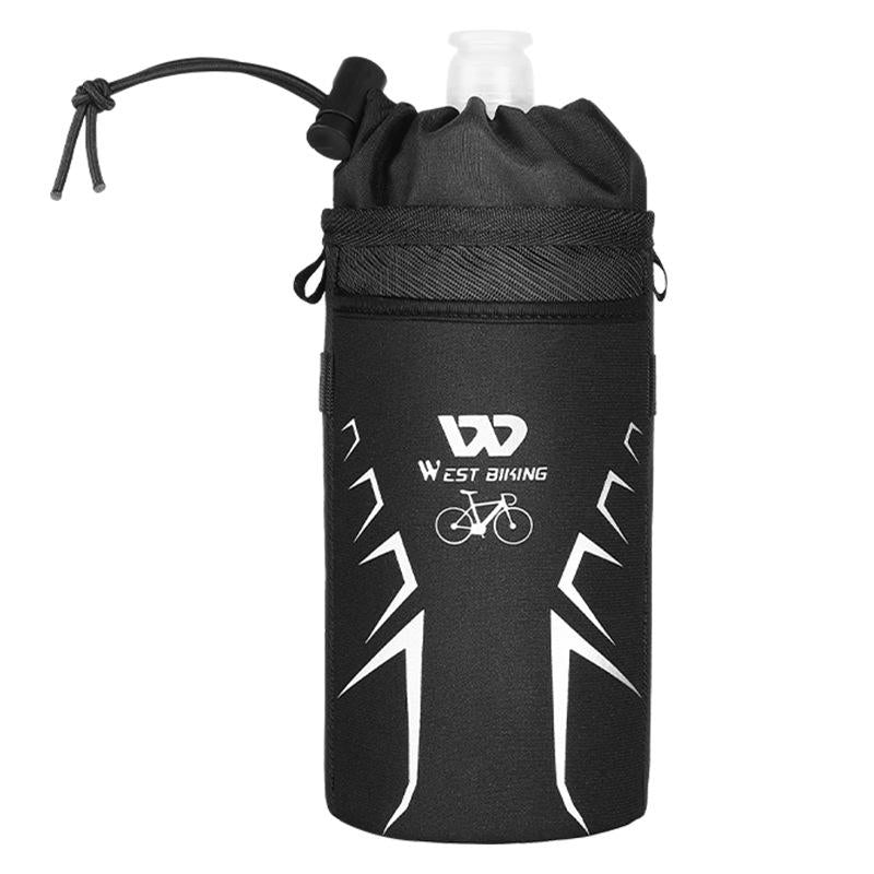 Insulated Bike Water Bottle Bag Black