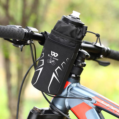 Insulated Bike Water Bottle Bag Black