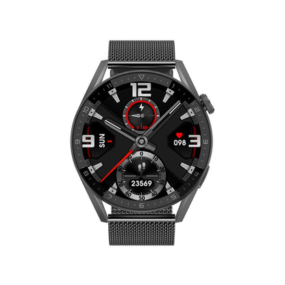 Smart Steel Watch With Colour Screen - Black