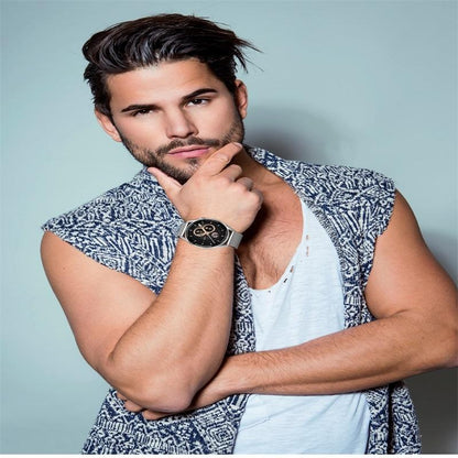 Smart Steel Watch With Colour Screen - Black