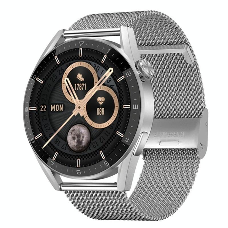 Smart Steel Watch With Colour Screen - Black