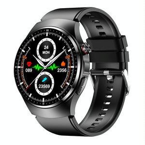1.39 Inch Ip67 Waterproof Sports Health Monitoring Smart Bluetooth Calling Watch - Black Silicone