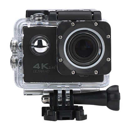 Waterproof 4k Action Camera for Cycling and Diving - Black
