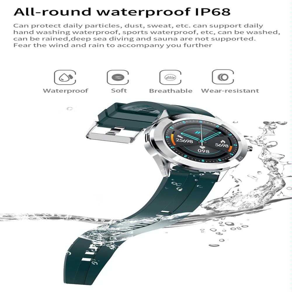 Waterproof Smart Watch With Heart Rate And Sleep Monitoring - Ip68 - Black