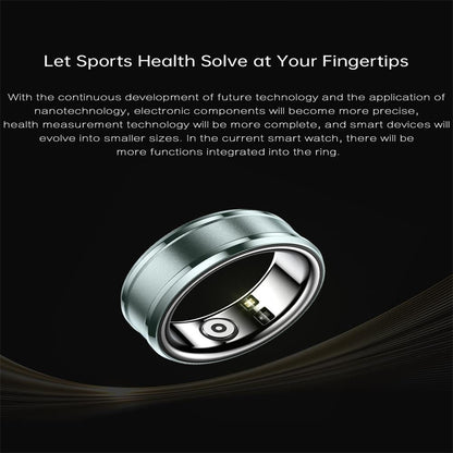 Smart Ring With Heart Rate Blood Oxygen & Sleep Monitoring - R3 Size 23 - Gold