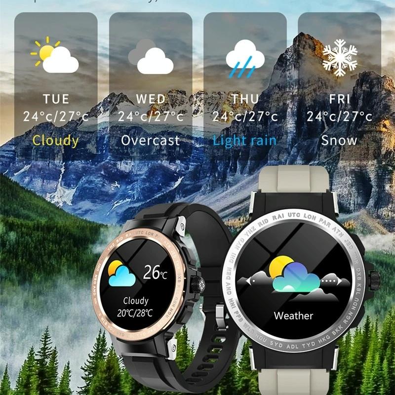 Waterproof Smart Watch With Colour Screen - Ip68 - Black