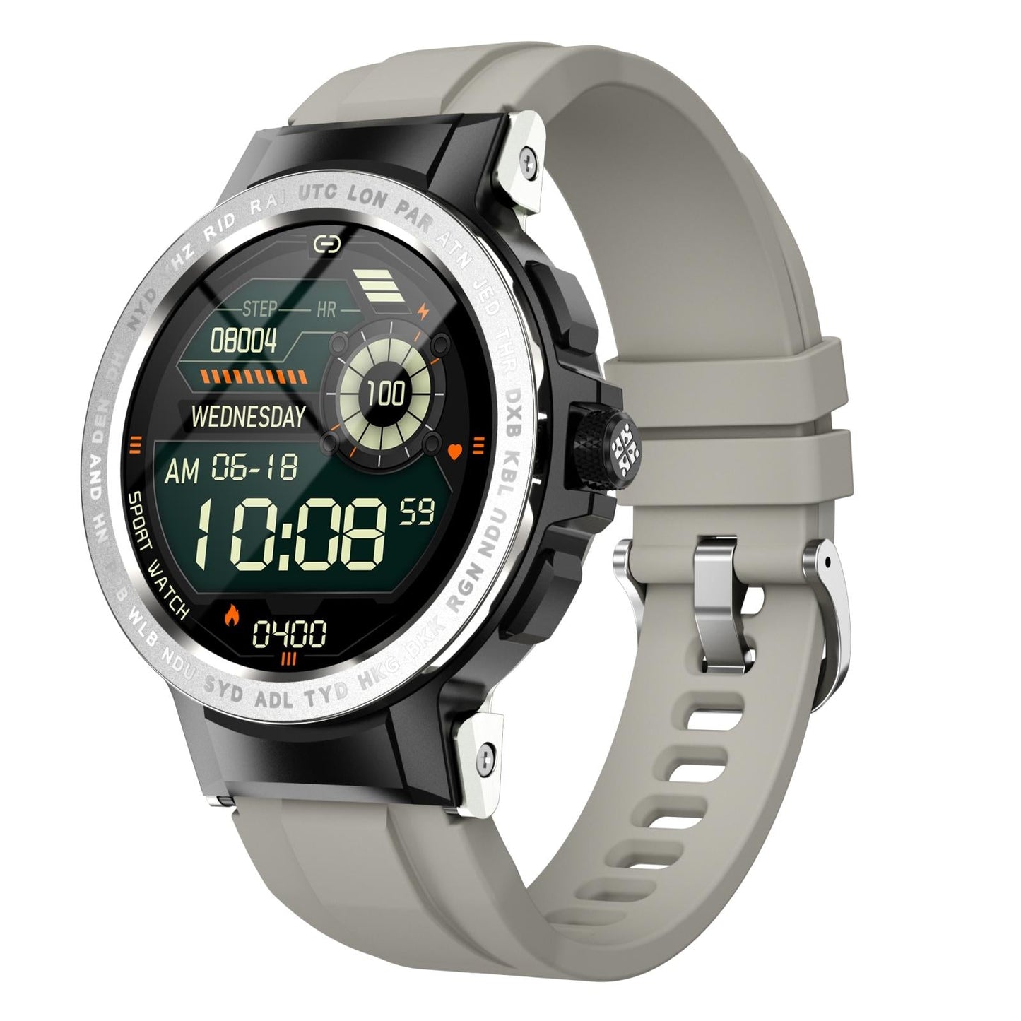 Waterproof Smart Watch With Colour Screen - Ip68 - Black