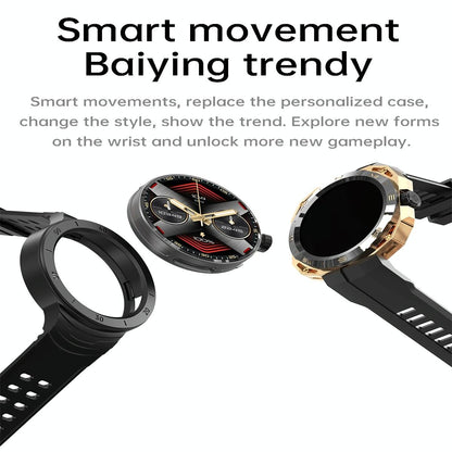 Smart Watch With Heart And Blood Monitoring Colour Screen - Black