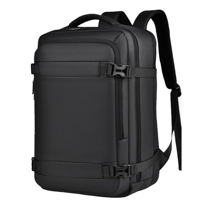 Expandable Double Shoulder Backpack For Business Or Casual Use - Black