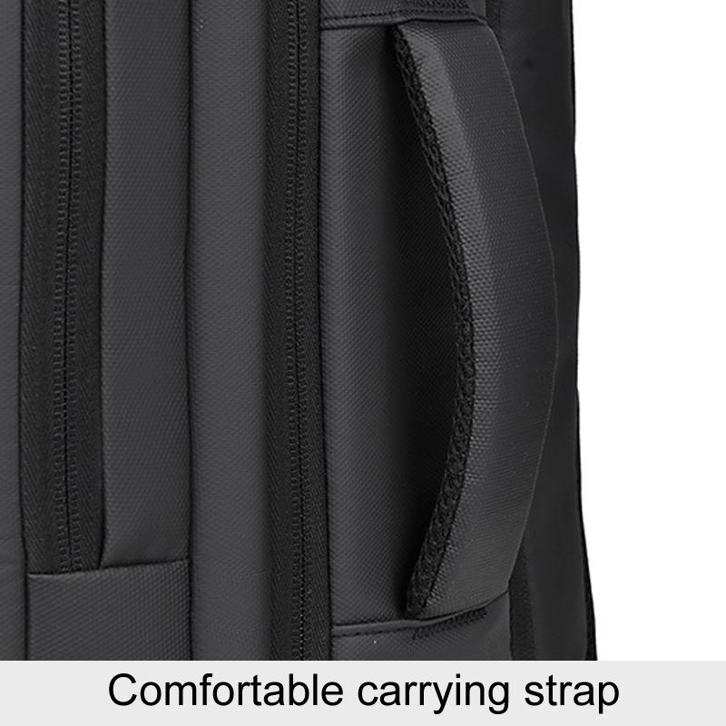Expandable Double Shoulder Backpack For Business Or Casual Use - Black