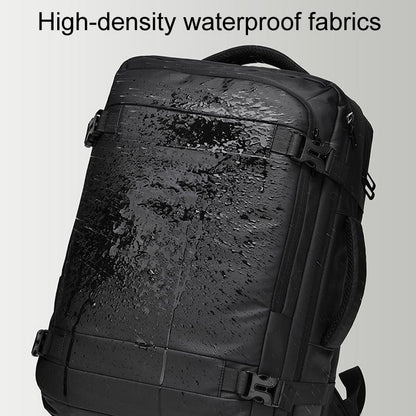 Expandable Double Shoulder Backpack For Business Or Casual Use - Black