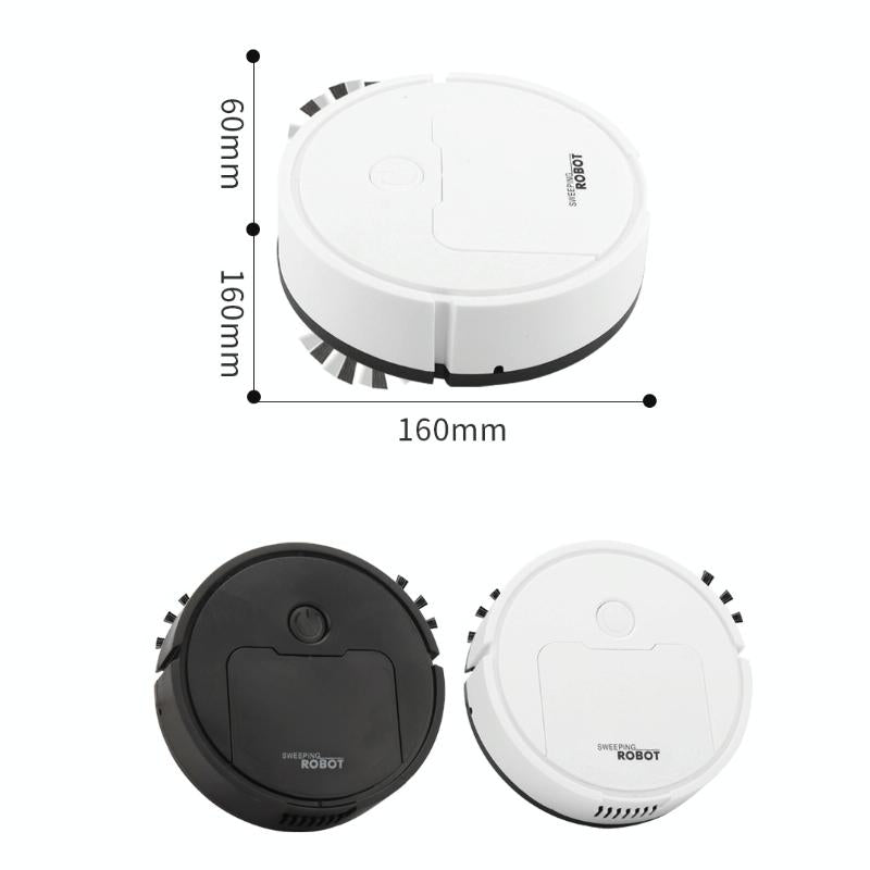 Intelligent 3-in-1 Mini Sweeping Robot Vacuum - Black
