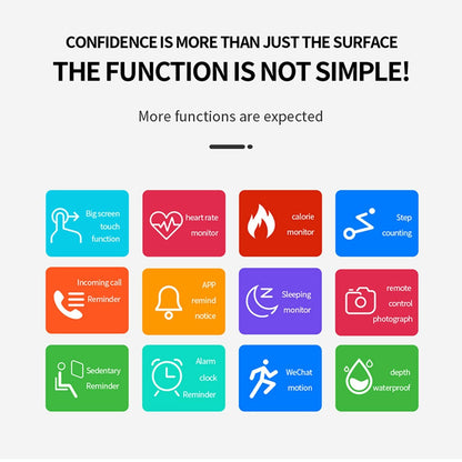 1.44 Inch Ip67 Waterproof Smart Watch With Hd Touch Screen - Pink