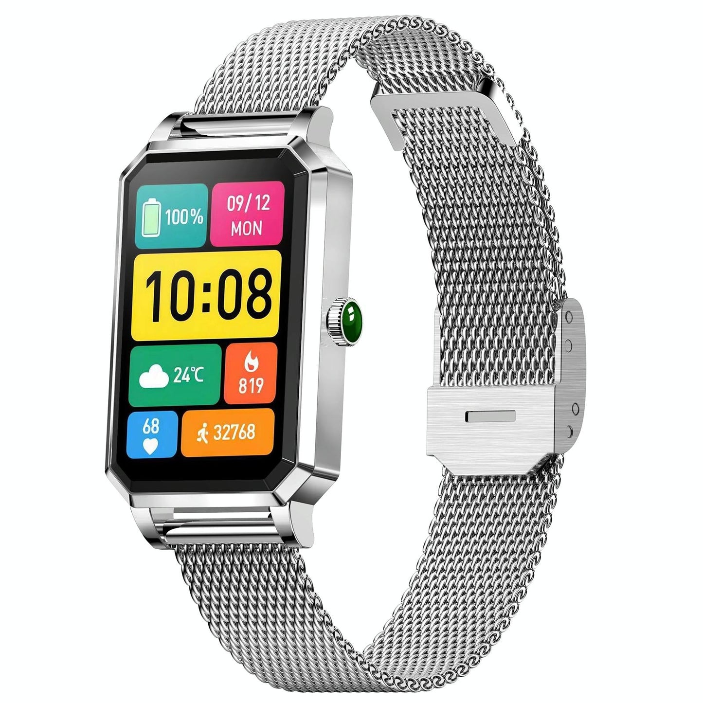 1.13 Inch Women's Smart Watch With Colour Screen & Health Tracking - Gold