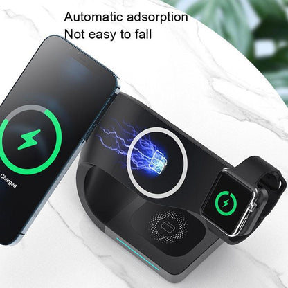 4 In 1 Wireless Charger For Phone Watch Airpods - Black - Factory Direct Shop