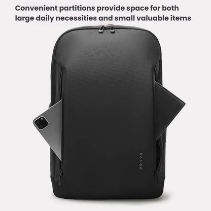 Large Capacity Lightweight Business Backpack For Men - Black