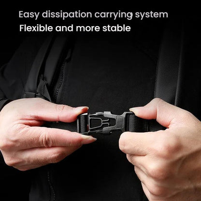 Large Capacity Lightweight Business Backpack For Men - Black