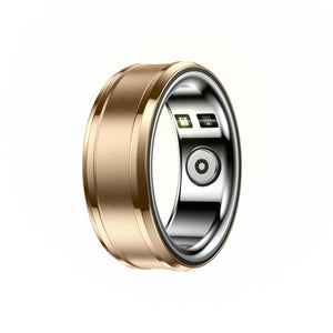 Smart Ring With Heart Rate Blood Oxygen And Sleep Monitoring - Size 20 - Gold