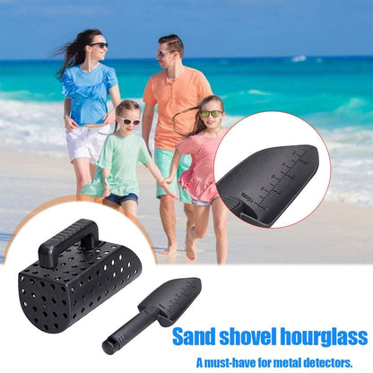 Black Metal Detector Scoop and Shovel Set for Digging