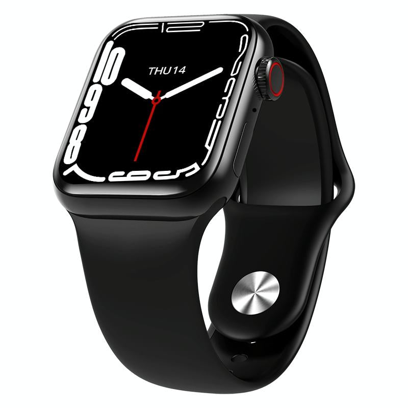 Waterproof Smart Watch With Colour Screen - 1 Inch - Black
