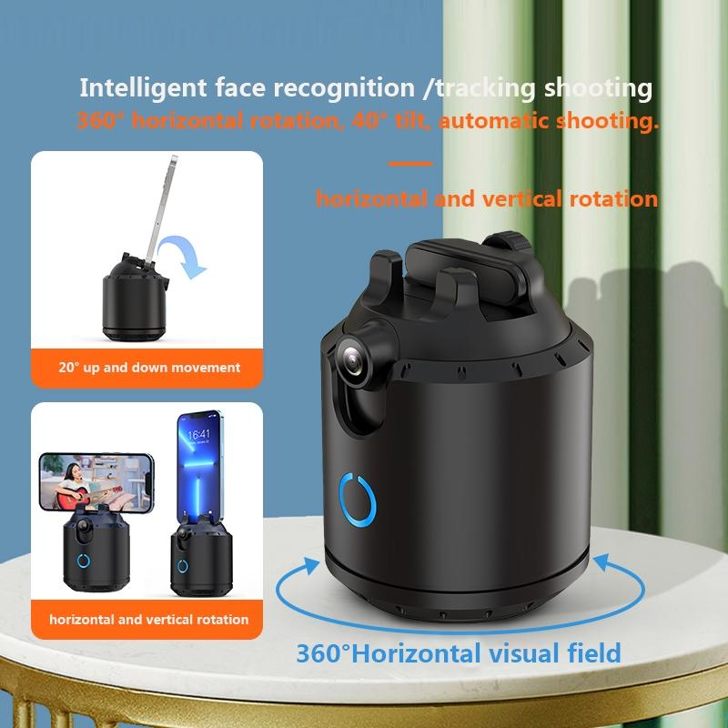 Smart Desktop Ptz with 360 Degree Rotation and Automatic Tracking - Black