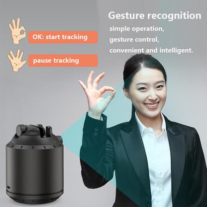 Smart Desktop Ptz with 360 Degree Rotation and Automatic Tracking - Black