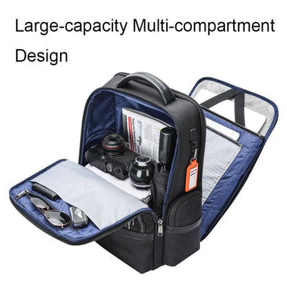 Multifunctional Usb Business Backpack with Anti-theft Feature - Black