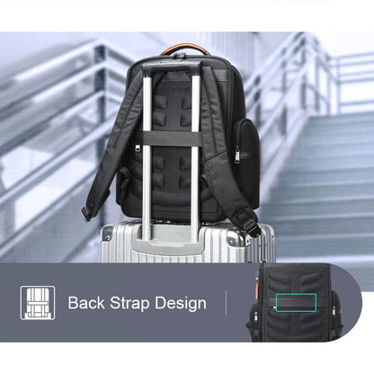 Multifunctional Usb Business Backpack with Anti-theft Feature - Black