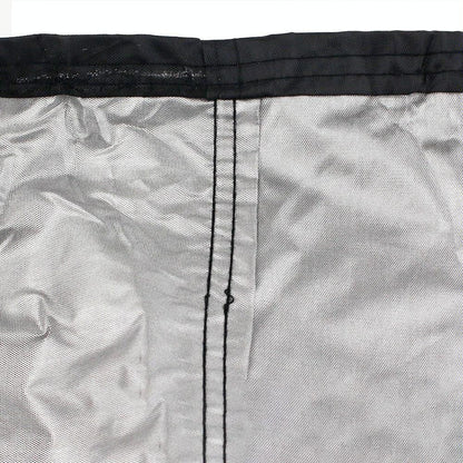 Waterproof Outdoor Bench Cover - Fits 2 Seats - 134x66x89cm - Black / Silver